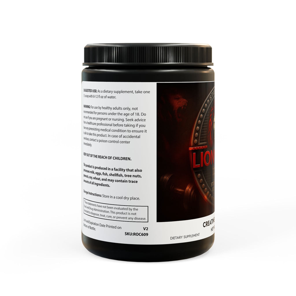 The Lionheart Code Creatine Monohydrate – Strength, Power & Recovery | 60 Servings