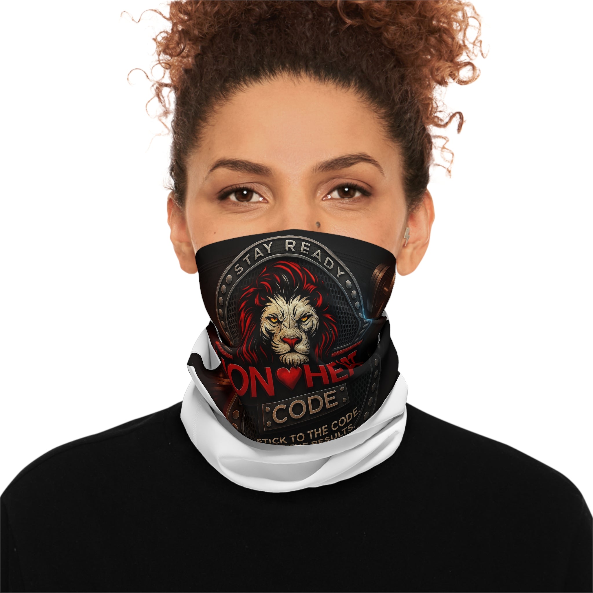 Winter Neck Gaiter With Drawstring